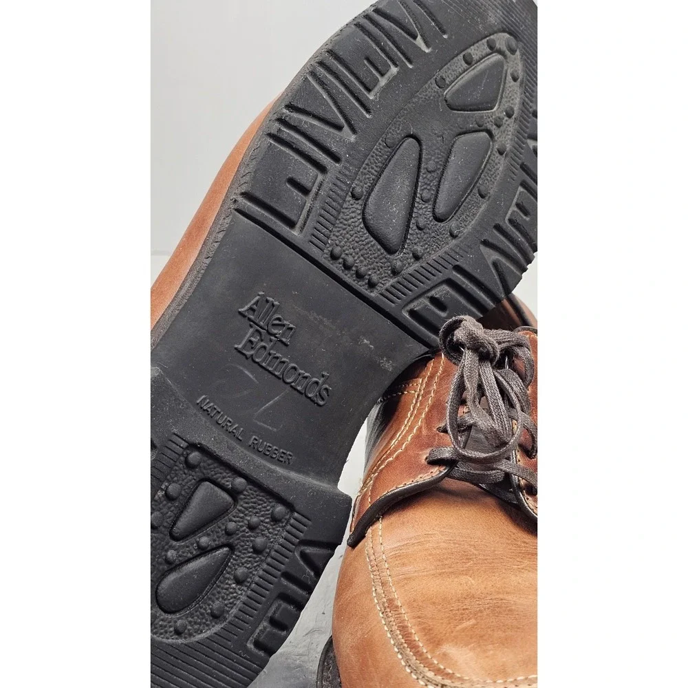 Allen Edmonds Wilbert Dress Shoes Mens Size 10.5 D Brown Leather Casual Made USA